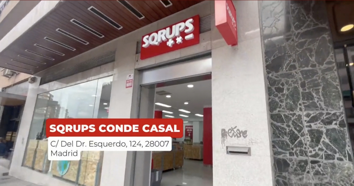 Sqrups se refuerza en Madrid con una nueva tienda en Conde Casal Sqrups se refuerza en Madrid con una nueva tienda en Conde Casal