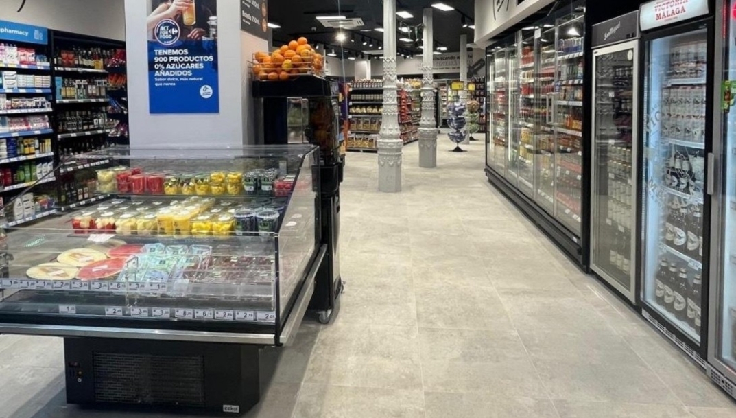 Interior del nuevo Carrefour City de Málaga.