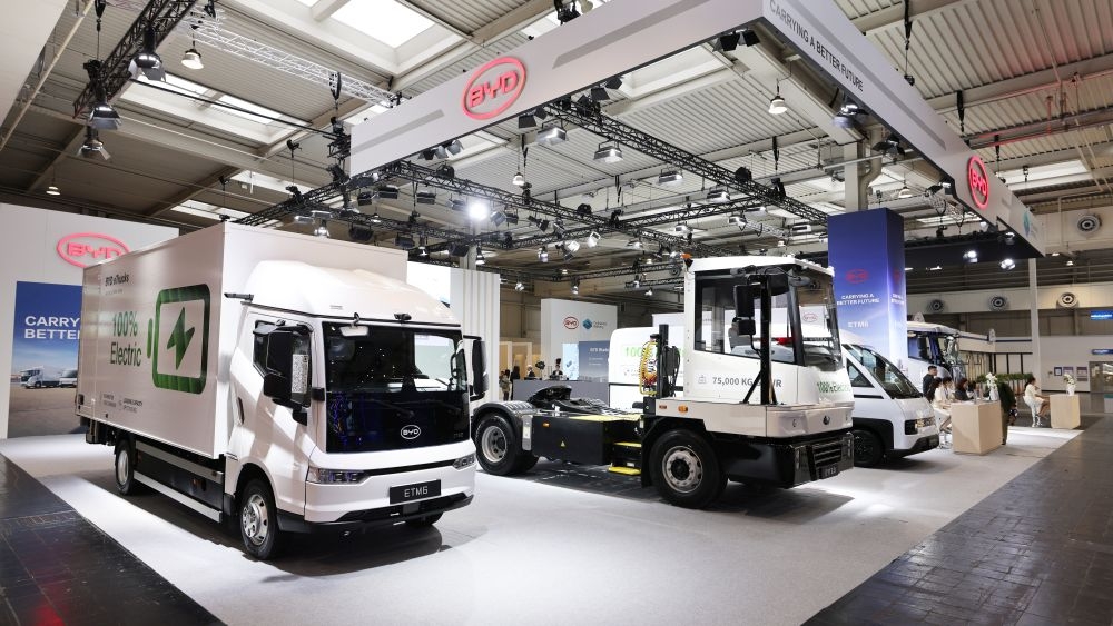 Estand de BYD Trucks en la pasada edición de la feria IAA de Hannover.