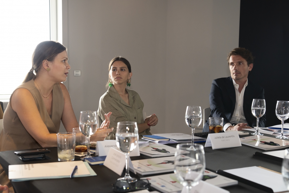 Alexandra Martínez (Risi), Julieta De Laurentiis (Kraft Heinz) y André Gaiaz (Findus).