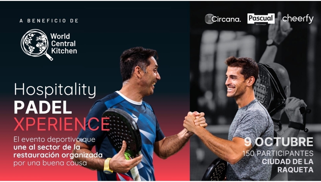 El Hospitality Padel Xperience a favor de World Central Kitchen se celebrará el 9 de octubre en Madrid. - 