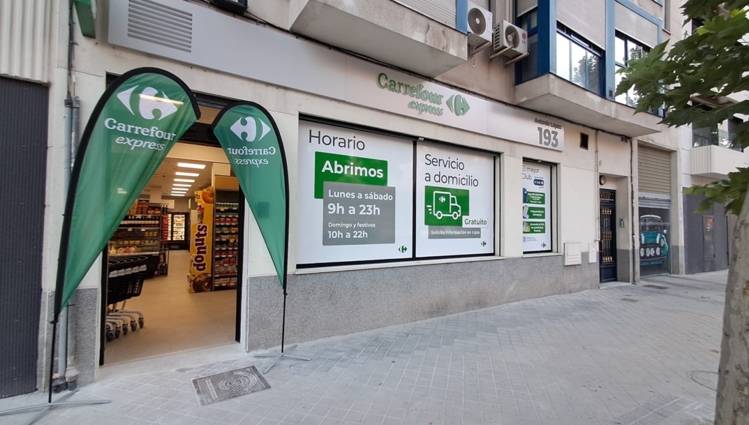 Nuevo Carrefour Express de la calle Antonio López en Madrid.