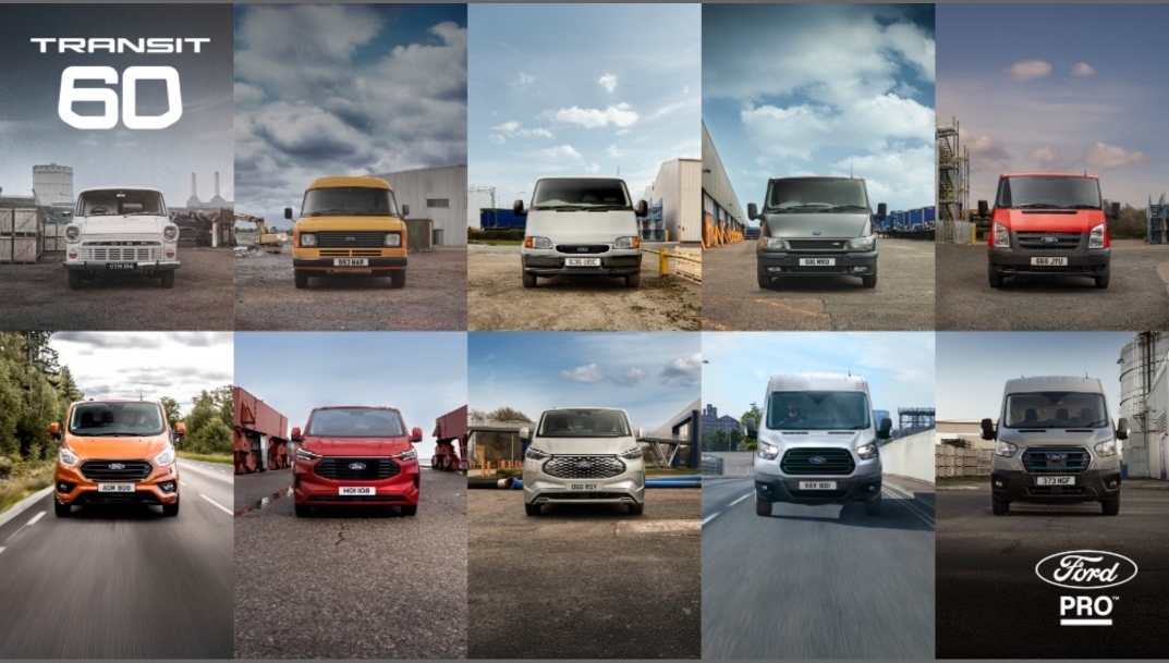 Ford Transit cumple 60 años con más de trece millones de furgonetas en el mercado