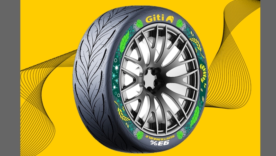 Giti Tire presenta un prototipo de neumático con el 93% de materiales sostenibles