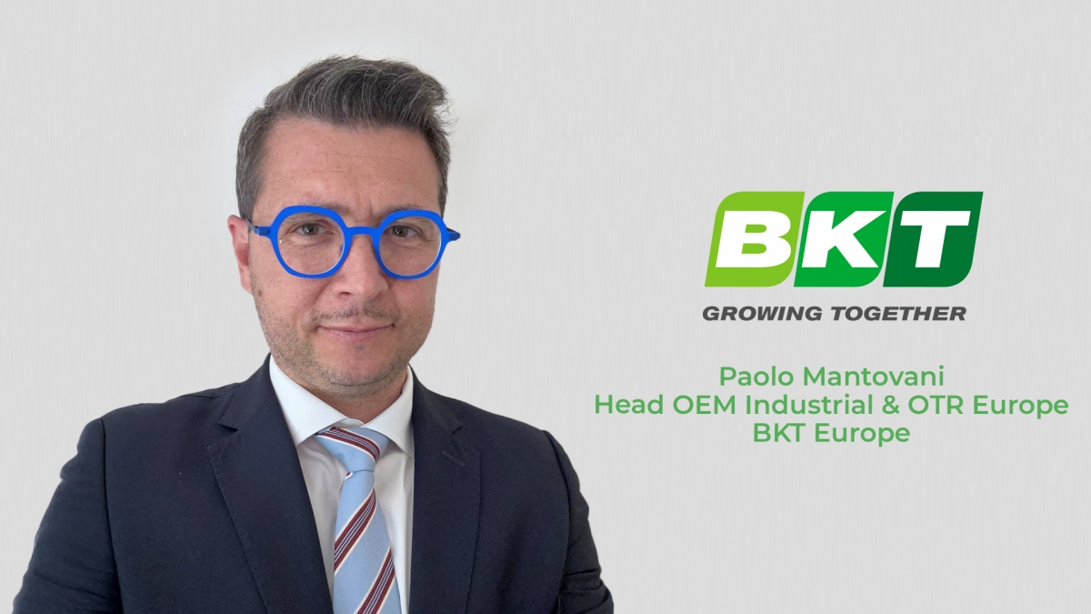 BKT nombra a Paolo Mantovani como nuevo director de OEM Industrial y OTR Europa