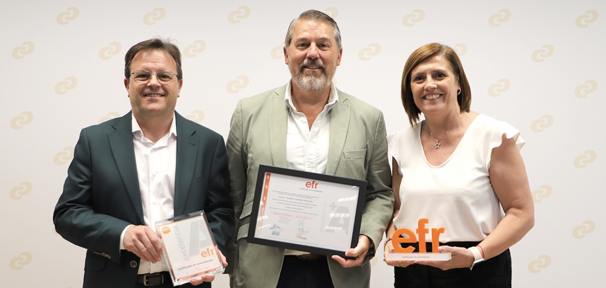 Consum, reconocida con un certificado por sus medidas en conciliación familiar