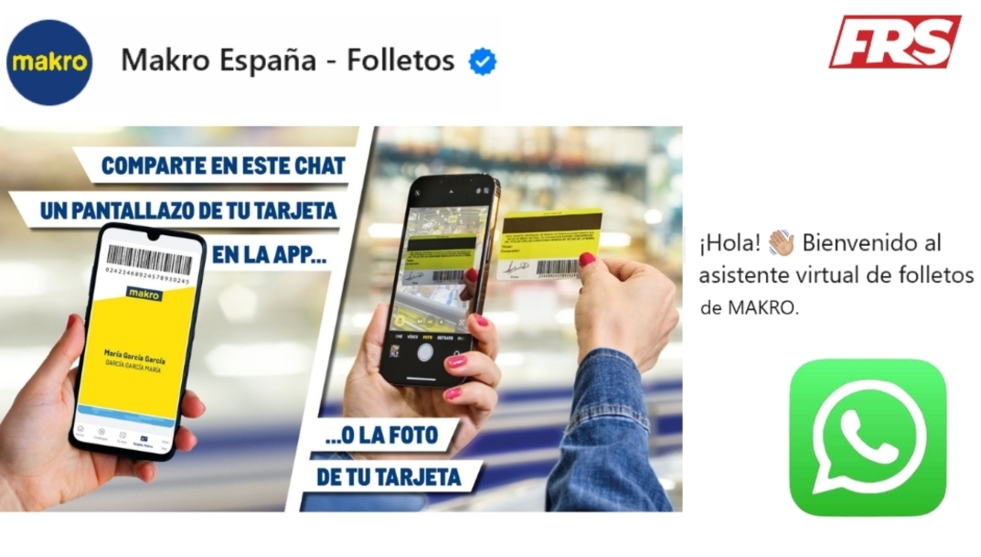 Makro crea su canal en Whatsapp para descuentos, promociones y ventajas