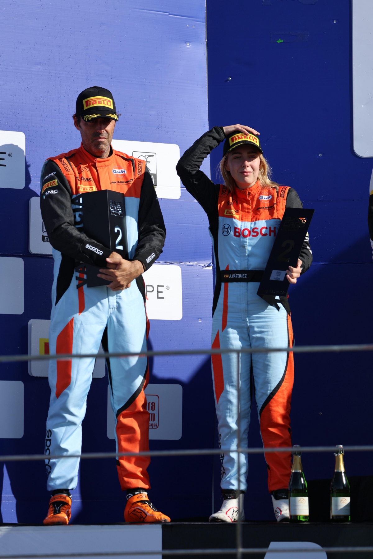 Alba Vázquez, en el segundo lugar del cajón. 