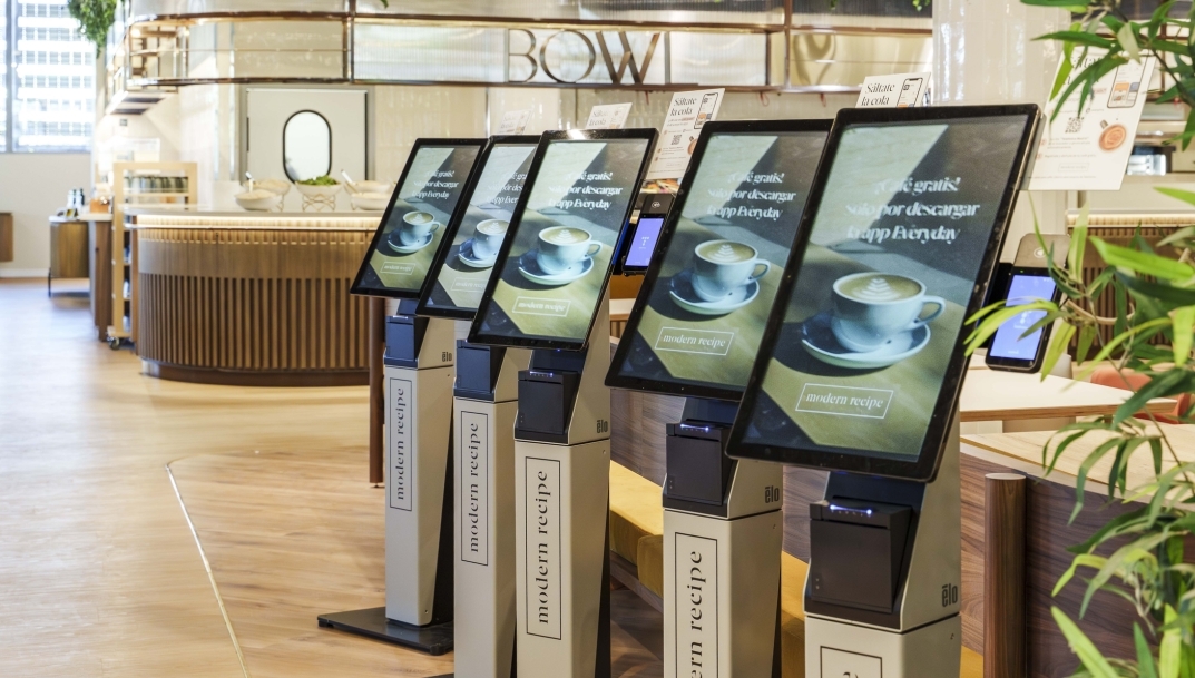 Kioscos digitales en el restaurante Modern Recipe de Sodexo.