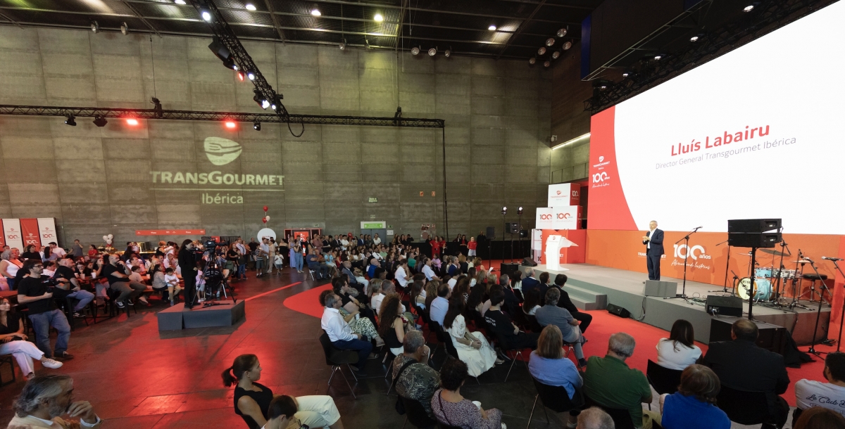 Lluís Labairu, durante la conmemoración del centenario en Madrid. - Transgourmet Ibérica.