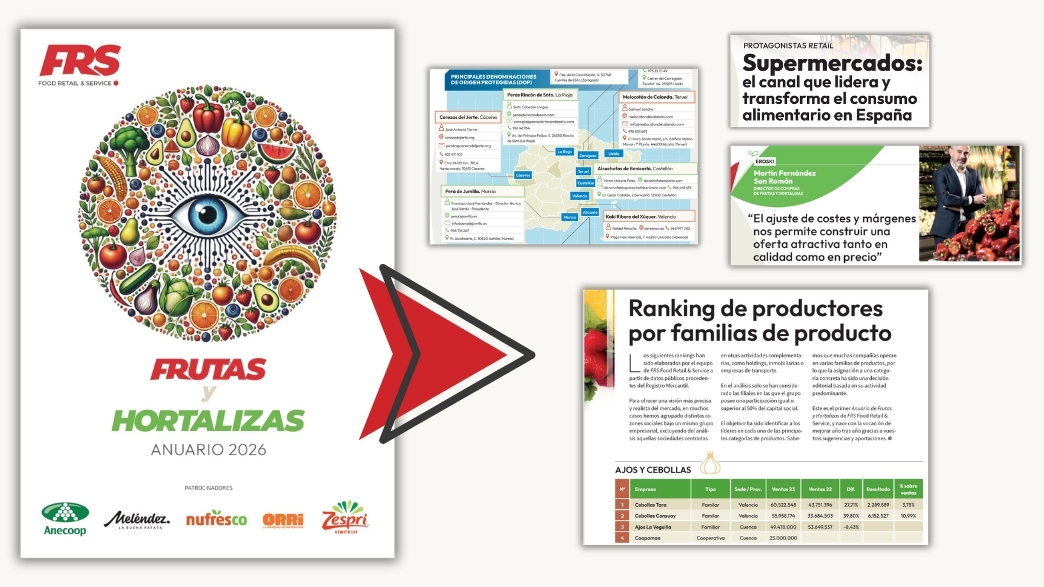 El primer Anuario de Frutas y Hortalizas de FRS reúne datos exclusivos y a los responsables de compras del sector