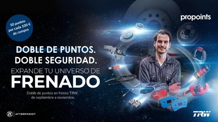 El programa propoints de ZF Aftermarket ofrece el doble de puntos en frenos TRW hasta noviembre