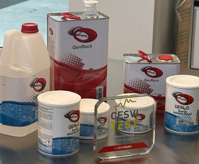 Gama de General Paint que ha superado las purebas para obtener la certificación CESVITEST.