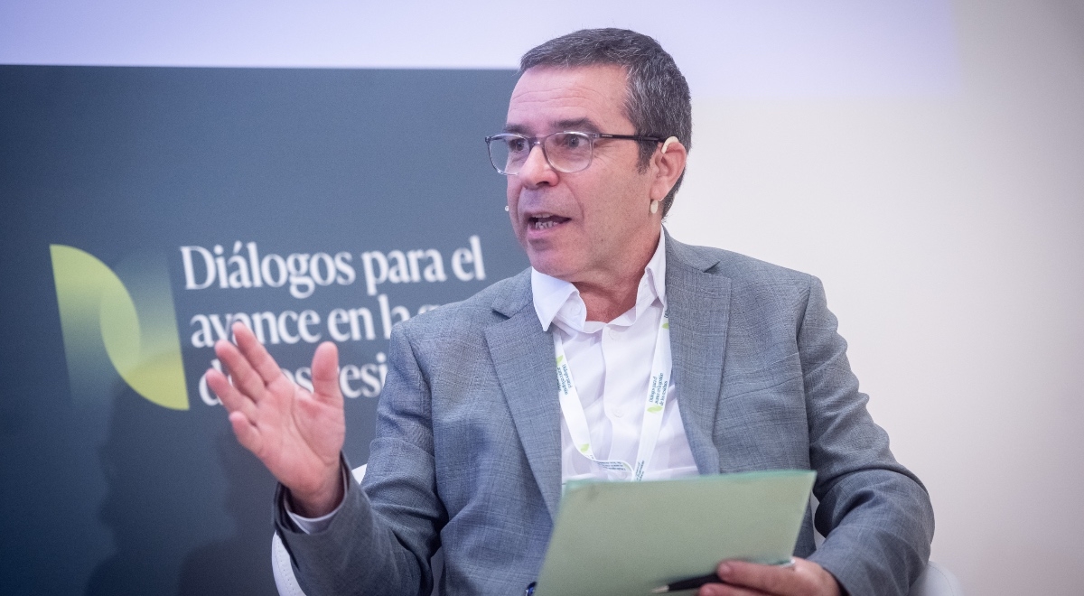 Mario Pinilla, durante su intervención en la mesa redonda. - 