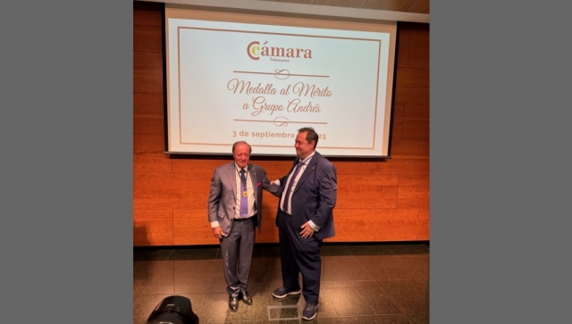 Grupo Andrés recoge la Medalla al Mérito Empresarial de la Cámara de Comercio de Salamanca