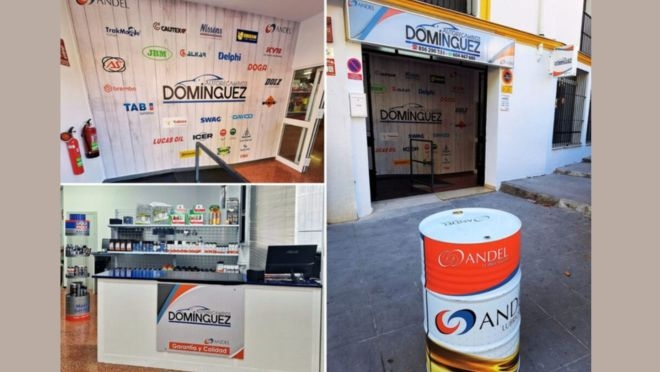Andel suma Autorrecambios Domínguez (Cádiz) a su red de tiendas asociadas 