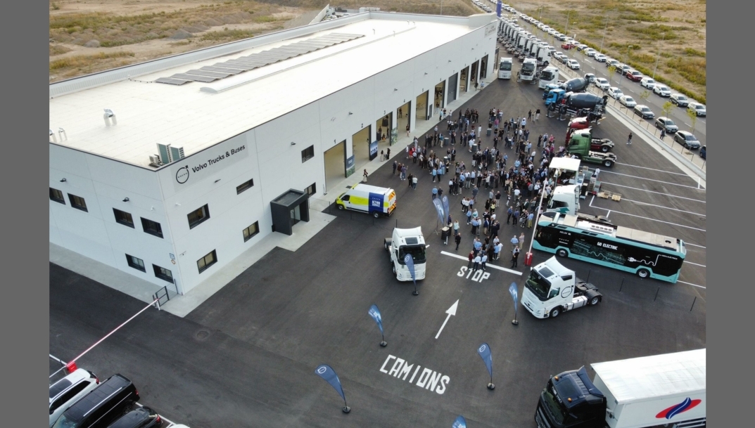 Vista aérea del nuevo taller oficial de Lleida Motor Trucks para Volvo Trucks & Buses. - 
