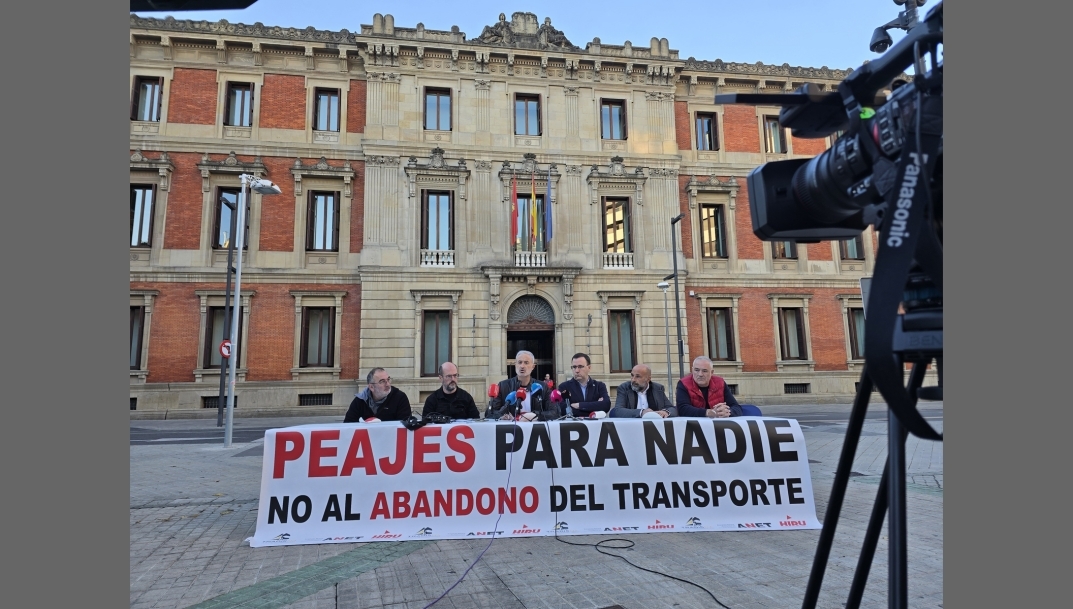 El transporte navarro se movilizará para dar visibilidad a sus demandas y a su denuncia contra los peajes en la región