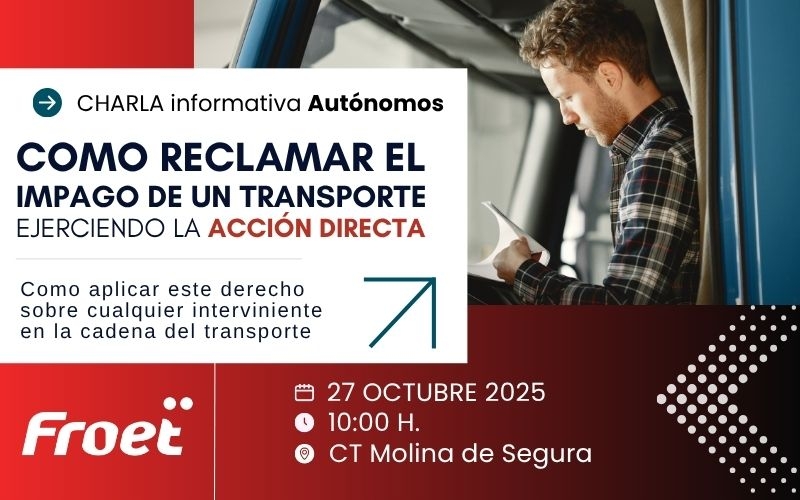 Froet enseña a los transportistas autónomos a reclamar sus impagos