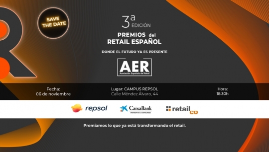 La AER entregará los Premios del Retail Español 2025 el próximo 6 de noviembre