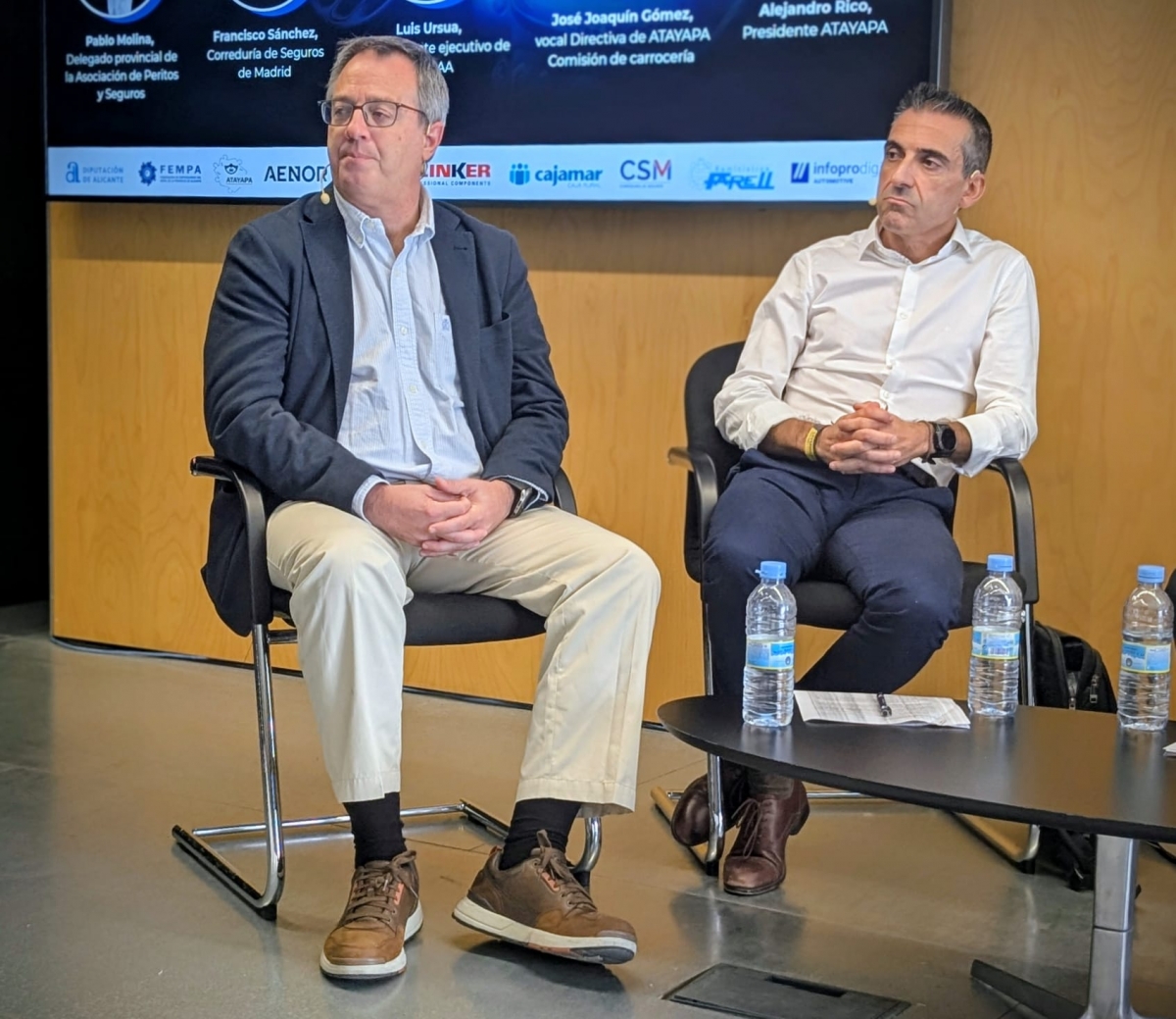 Luis Ursúa (Cetraa), junto a Pablo MOlina, perito.