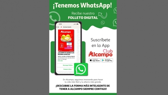 Alcampo incorpora WhatsApp a su oferta comercial