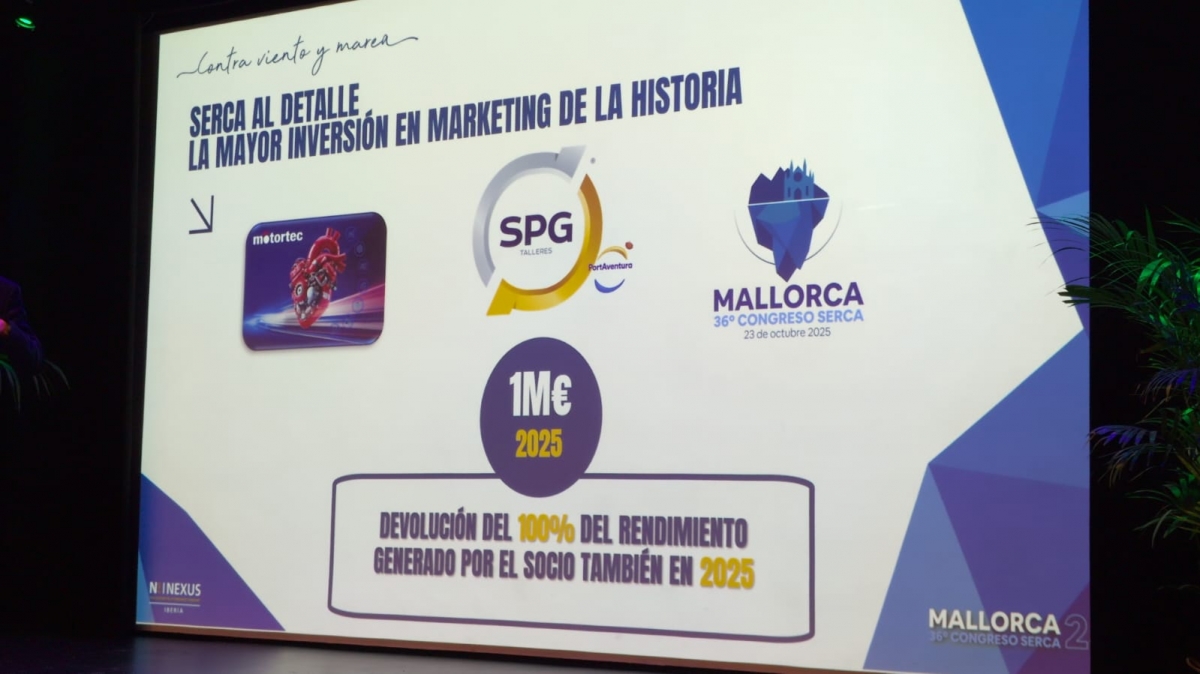 Serca ha invertido un millón de euros para su participación en Motortec y organizar el Congreso de SPG y el de Serca.