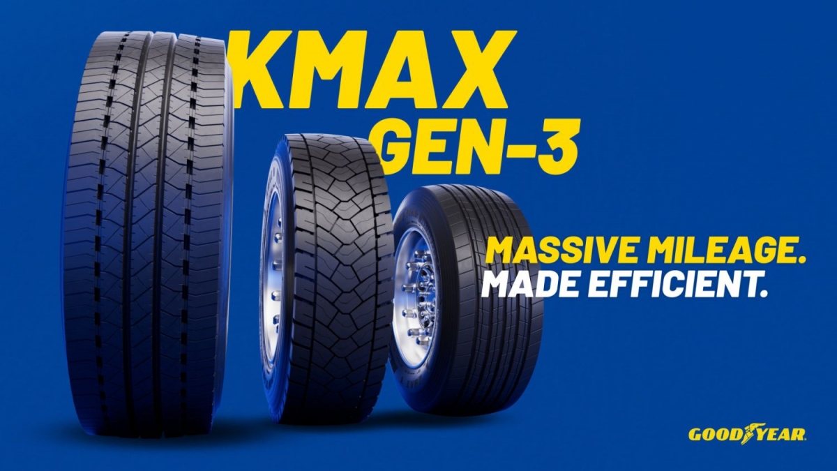 Goodyear lanza su nueva gama de neumáticos para camión KMAX GEN-3