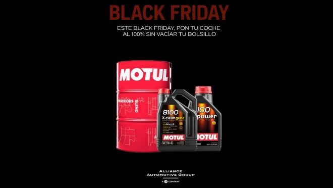 Alliance Automotive Group Iberia sigue con su tempranero Black Friday: descuentos y condiciones exclusivas en lubricantes Motul