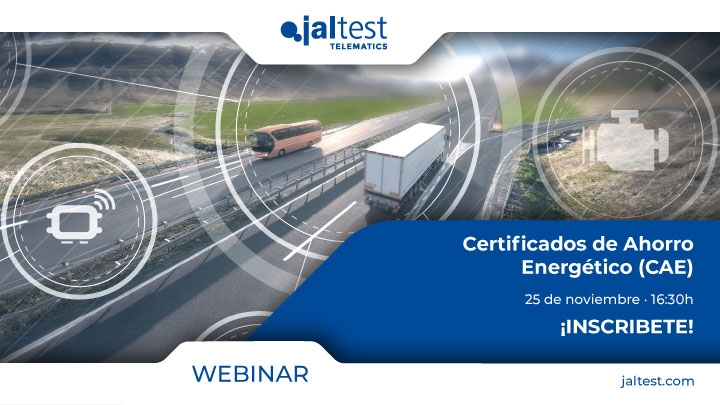 Jaltest Telematics impulsa la eficiencia energética en el transporte con un webinar sobre los Certificados de Ahorro Energético (CAE)