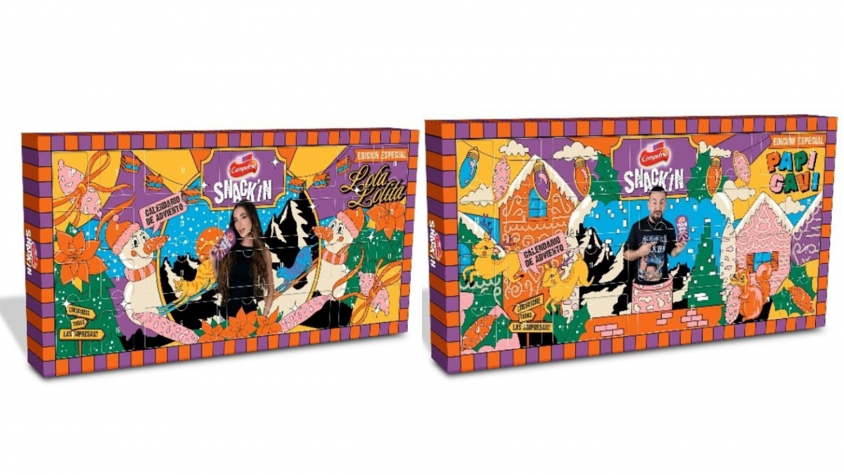  Campofrío Snack'IN convierte a Lola Lolita y Papi Gavi en protagonistas de su esperado calendario de adviento