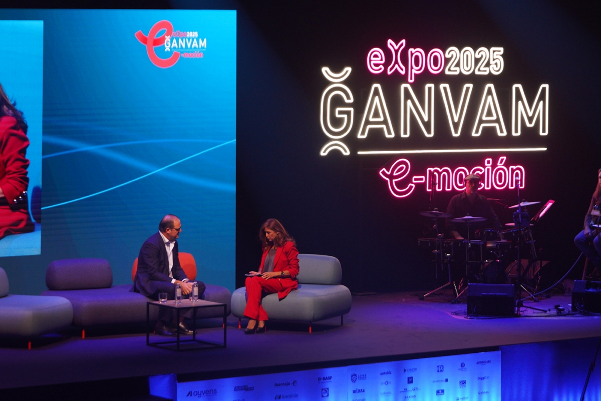 Entrevista de Patricia Betancort a Jaime Barea durante el evento.