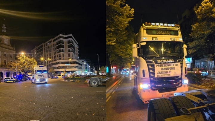Los transportistas navarros organizan una gran camionada en Pamplona el 8 de noviembre