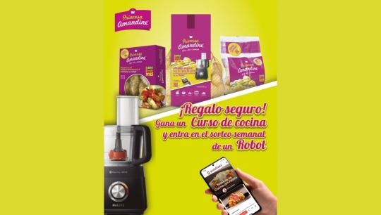 Princesa Amandine® lanza una promoción que regala un curso de cocina y sortea un robot Philips