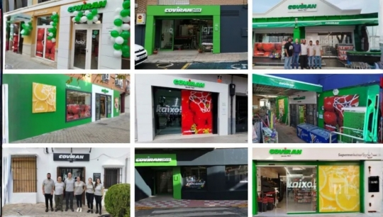 Covirán crece con nueve supermercados más en el mes de octubre en España