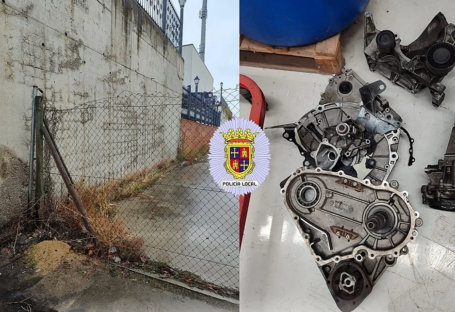 Detenido un hombre de 36 años por robar piezas de un taller mecánico de Palencia valoradas en 1.500 euros