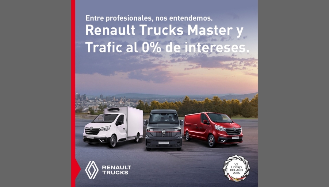 Renault Trucks relanza su campaña de financiación para las gamas Master y Trafic