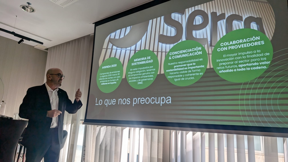 LLuís Tarrés, director general de Serca, durante la presentación.