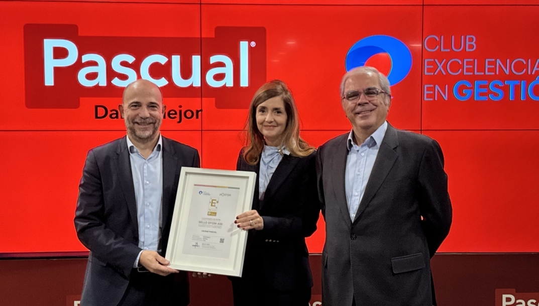 Pascual obtiene el Sello EFQM 500 que pone en valor su modelo de gestión excelente