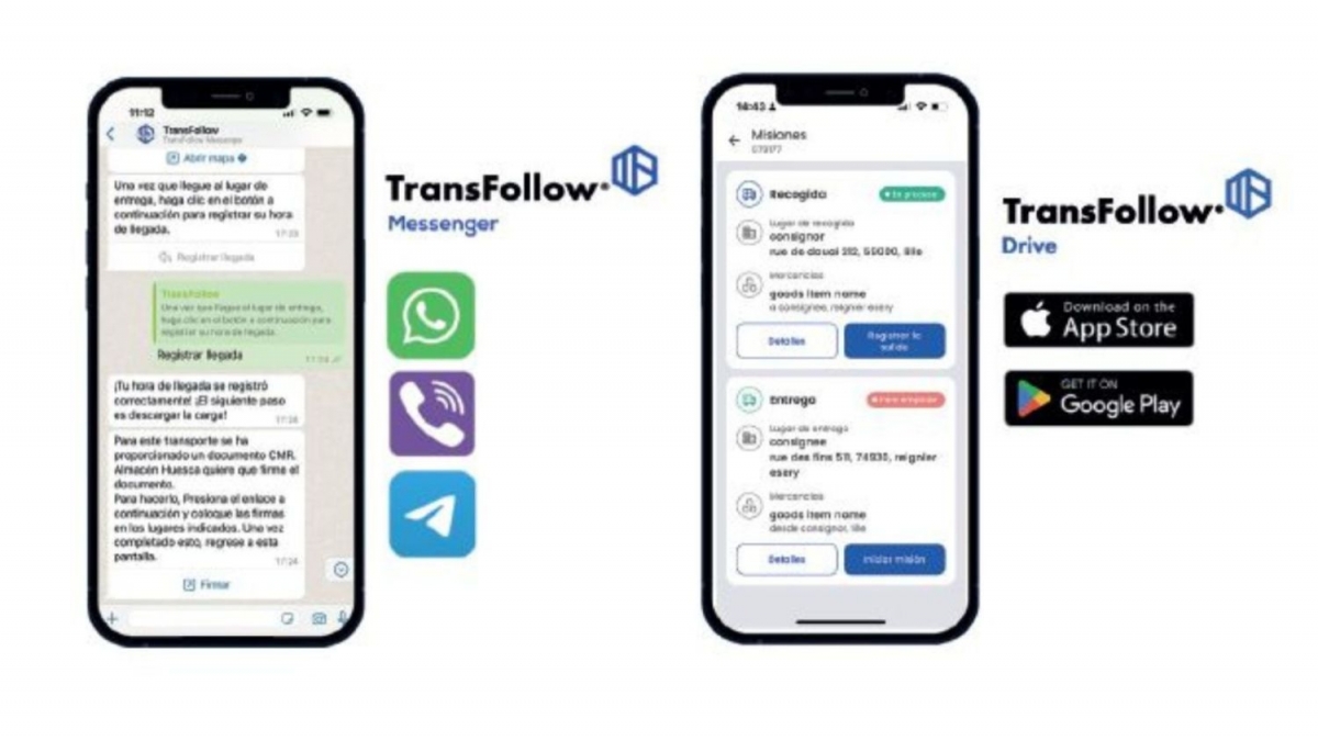 Los conductores pueden recibir asignaciones y compartir documentos de transporte utilizando aplicaciones conocidas como WhatsApp, Viber o Telegram.