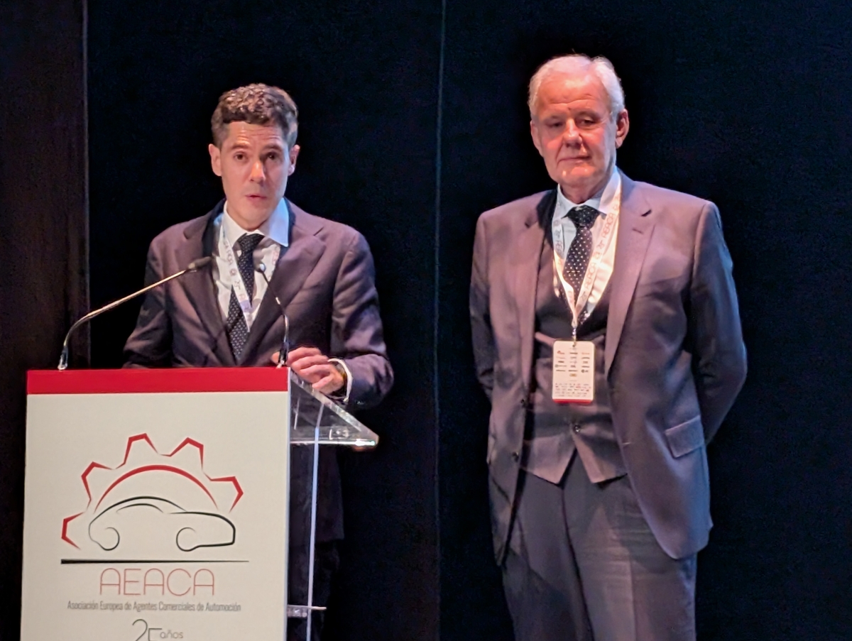 Carlos Martín, secretario general de Ancera, junto a Francisco Hernández, presdiente de AEACA.