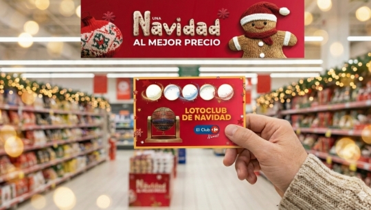 El Club Carrefour convierte los números de sus socios en 'décimos' de lotería de Navidad
