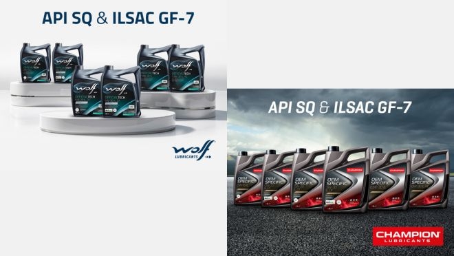 Las gamas Officialtech, de Wolf, y OEM Specific, de Champion, consiguen las verificaciones oficiales API SQ e ILSAC GF 7 