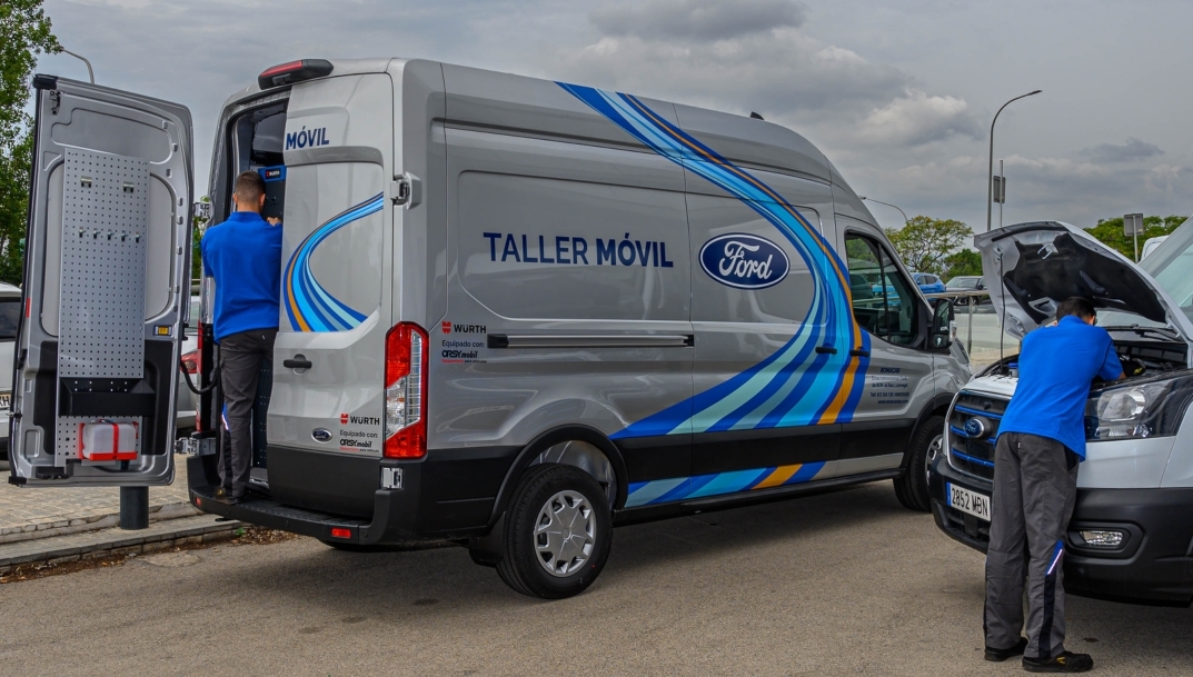 Ford Pro amplía su servicio de mantenimiento de flotas Taller Móvil a otros cuatro países europeos