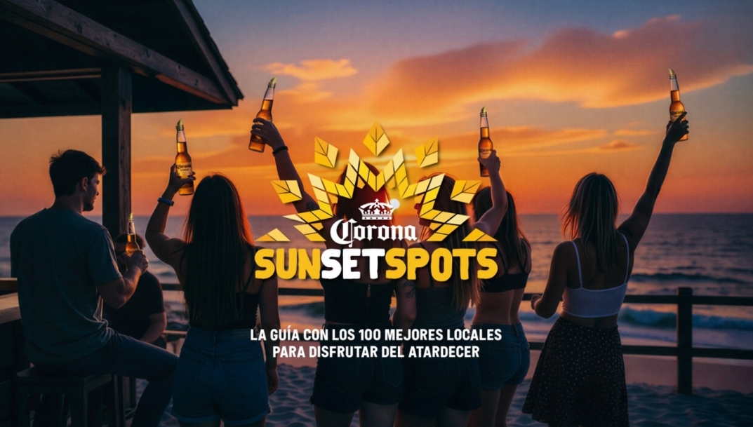 La segunda edición de 'Corona Sunset Spots' invita a los hosteleros a unirse a la guía de los mejores atardeceres