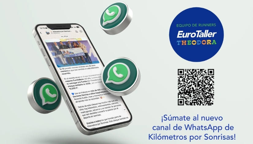 EuroTaller lanza el nuevo canal de WhatsApp de 'Kilómetros por Sonrisas' para dinamizar el equipo EuroTaller Theodora