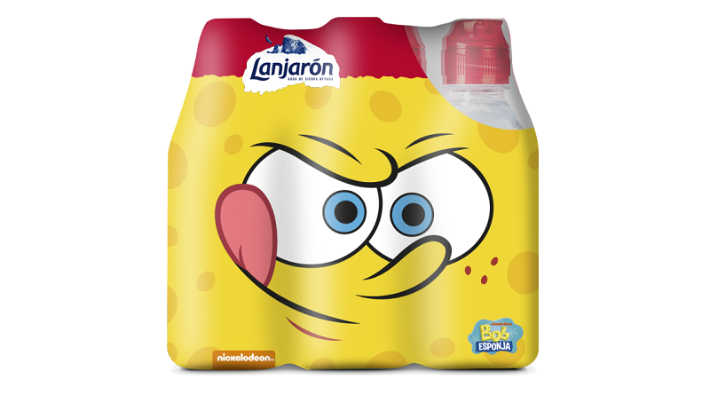 Lanjarón lanza una colección con el personaje de Nickelodeon Bob Esponja