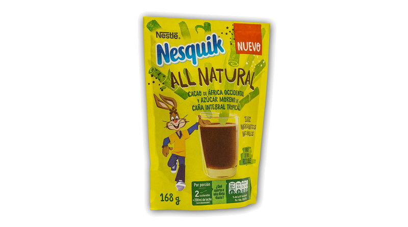Nestlé apuesta por el envase de papel  en su nuevo NESQUIK All Natural