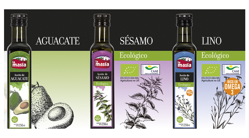 La Masia presenta sus nuevos aceites funcionales: Sésamo, Lino y Aguacate