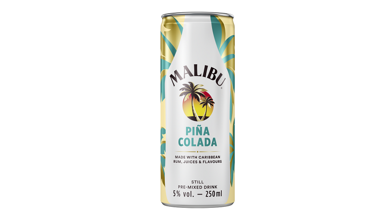 Malibu lanza su clásico zumo dulce de piña y crema de coco en formato lata